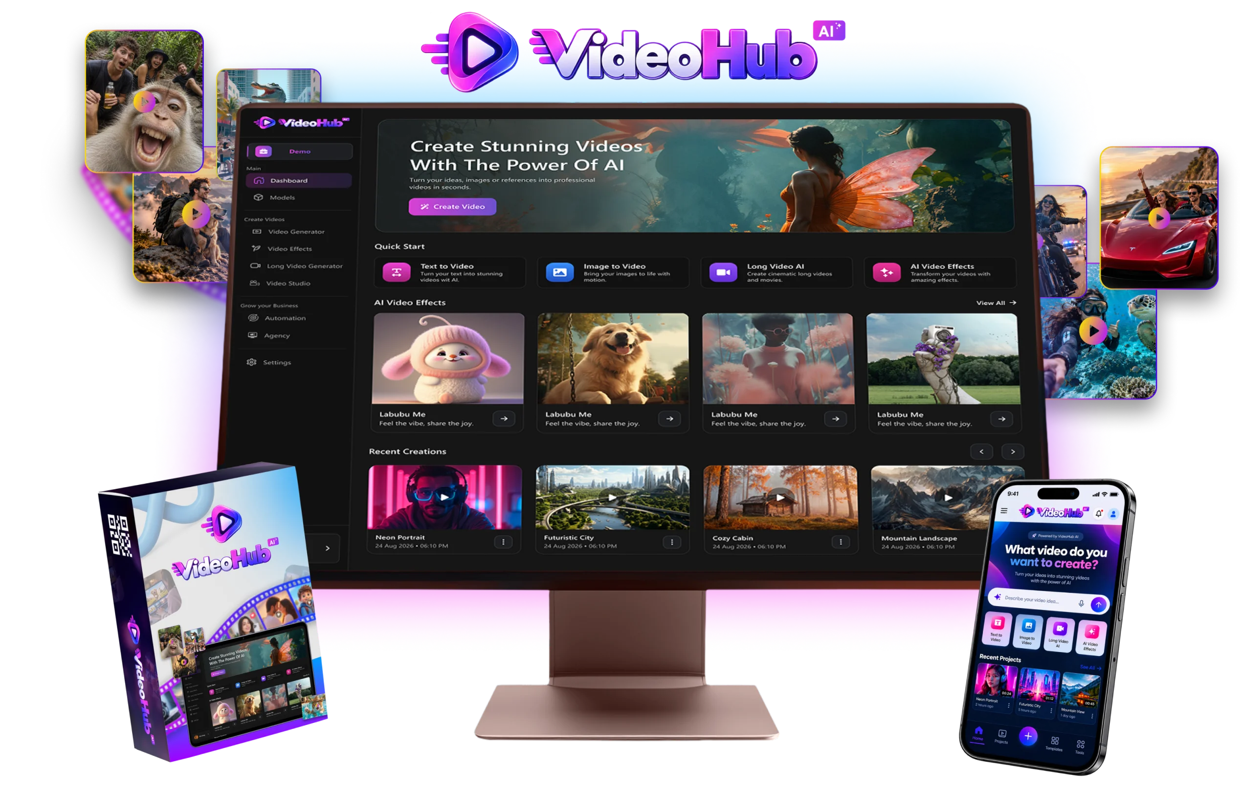 VideoHub AI review: app and product mockup
